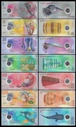 Malediwy Set 7 UNC 5 10 20 50 100 500 1000 Rufiyaa 2015-2024 P-A26-31