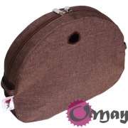 Organizer Obag MOON LIGHT brązowy – len wodoodporny 2 kieszenie | OMAY