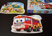 Puzzle dla dzieci. Straż Pożarna w Akcji. Castorland 2 w 1