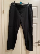Eleganckie spodnie cygaretki H&M czarne kant, wygodne rozmiar 48