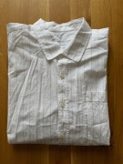 Koszula Mavi biała w beżowe paski XL