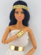 Biżuteria akcesoria bransoletka złota dla lalek Barbie figurek akcji 1:6