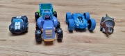 Zestaw 4 różnych autek dinozaur, flip truck