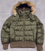 Kurtka z odpinanym kapturem H&M EU 134 8-9 lat zielona