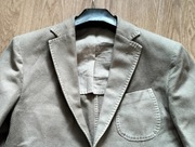 Marynarka - beżowa casual męska - MASSIMO DUTTI - skaza - 44 slim