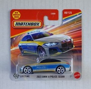 Matchbox 2023 BMW i4 Sedan Police Polizei (G26, Gran Coupe)