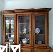 Witryna meblościanka dąb złoty 