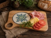Deska do serwowania z podstawką ceramiczną Z.C.Bolesławiec