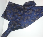 Fular, poszetka, spinki do mankietów - jedwab