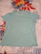 T-Shirty Damskie Turkus/Różowy