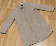 Piękne elegancki beżowy plaszcz Frislid Signature - roz. 50