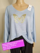 Ostatni sweterek błękitny motylek 