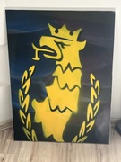 Obraz na płótnie Gryf Pogoń Szczecin Ręcznie malowany 