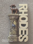 Magnes ceramiczny na lodówkę Grecja Rhodes. Kolos Rodyjski.