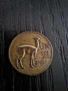 Moneta peruwiańska 1 Sol De Oro 1971 skala  III