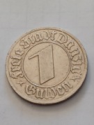 Moneta 1 gulden 1932r.  Wolne Miasto Gdańsk