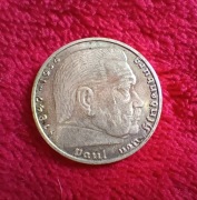 2 Marki 1937 A - HINDENBURG - Srebro