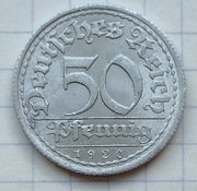 0552 Niemcy Weimar 50 fenigów 1920 A piękna 