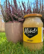 Miód lipowy 500ml 650g 2025r. Pasieka Polna