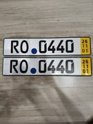 Stare tablice rejestracyjne