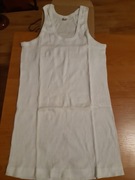 Podkoszulek męski biały XXL - prążki