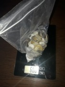 Monety zagraniczne 0,6 kg  także sporo monet groszowych prl