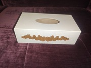 Drewniane pudełko na chusteczki/handmade