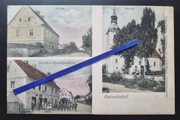 REŃSKA WIEŚ (REINSCHDORF) 1919 k. Koźle kościół sklep szkoła