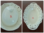 Koszyk i maselniczka porcelana Heywood 