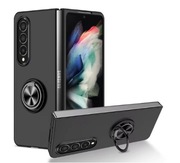ETUI GUMA CASE SAMSUNG GALAXY Z FOLD 3 RING MAGNES CZARNY