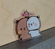 Brelok do kluczy dla par, prezent dla zakochanych akrylowy Bubu & Dudu