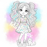 Kolorowanki i ilustracje bajkowe dla dzieci -20szt-plik PDF-do druku