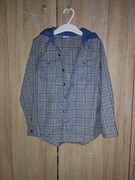 Koszula narzutka bawełniana z kapturem r. 122 F&F