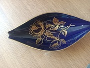 Patera porcelana niemiecka Echt Kobalt Handmalerei