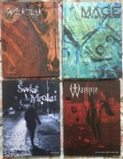 Świat Mroku RPG zestaw Podstawa Wampir, Wilkołak (PL) + Mage Awakening (EN)