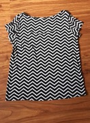 Bluzka top czarno-biała rozm. 36/38