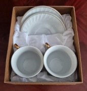 Filiżanki z podstawkami z japońskiej porcelany Yamasen, Fine Porcelain