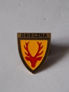 Herb miasta i gmina Osieczna 1 przypinka pin metaliczna odznaka wpinka
