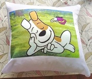 Reksio PRL retro prezent dobranocka bajki polskie poduszka 40 na 40