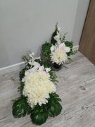 Stroik na grób cmentarz kompozycja nagrobna obciążona 