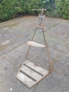 stojak imadło do gwintowania rur