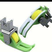 Plastikowa stopka z rolka, wzmocniona do precyzyjnego grubego szycia 