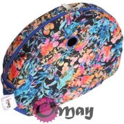 Niebieski organizer do Obag MOON LIGHT kwiaty chabrowe 2 kieszenie OMAY