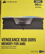 Pamięć RAM Corsair Vengeance RGB DDR5 96 GB (2x48GB) 6000MHz CL36