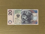 20 zł 1994 stan 1 seria GU