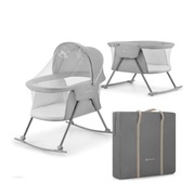Kinderkraft Lovi Łóżeczko/Kołyska Grey