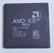 Retro rzadki Procesor AMD-K5-PR75ABR 1996r.Gold Socket 5/7 Super stan!