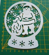 Scrapki  kula z Mikołajem 2szt zestaw