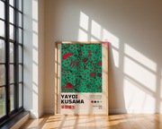 Plakat Yayoi Kusama, Tokyo 1995, Muzeum w Paryżu, 50x70