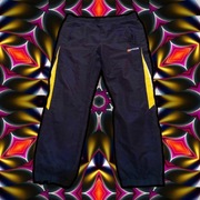 Spodnie dresowe sportowe baggy czarny żółty ERIMA L vintage retro alt